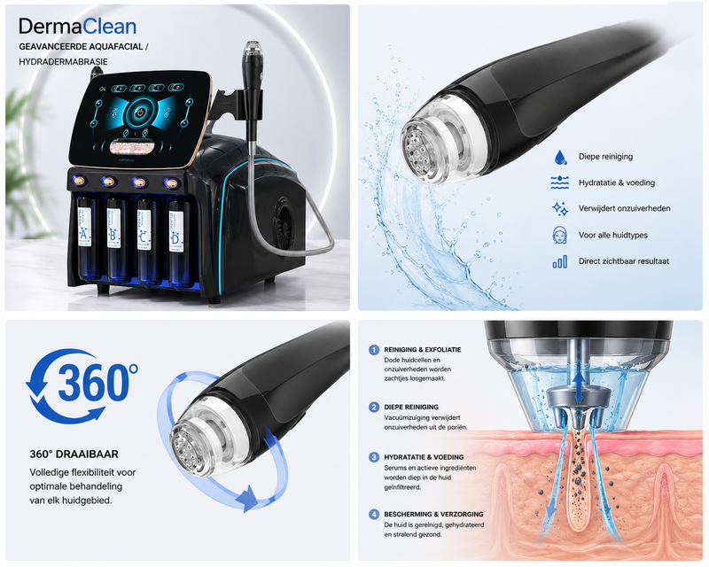 DermaClean – geavanceerde aquafacial / hydradermabrasie